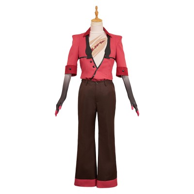Hazbin Hotel Season 2 Alastor Red Uniform Cosplay Costume Halloween Carnival Outfit