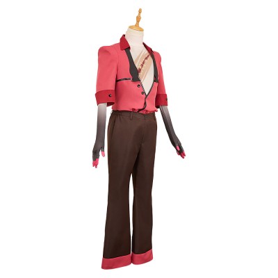 Hazbin Hotel Season 2 Alastor Red Uniform Cosplay Costume Halloween Carnival Outfit