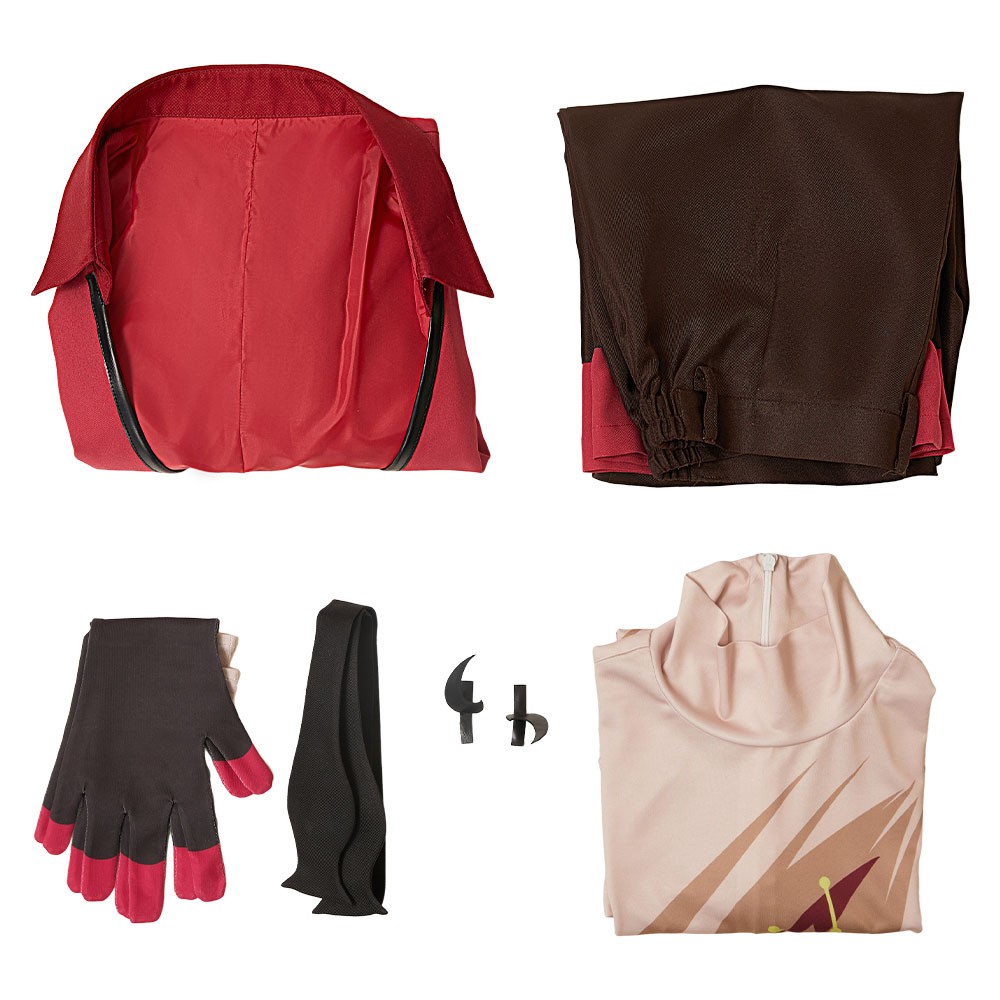Hazbin Hotel Season 2 Alastor Red Uniform Cosplay Costume Halloween Carnival Outfit