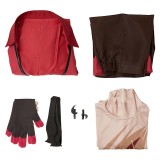Hazbin Hotel Season 2 Alastor Red Uniform Cosplay Costume Halloween Carnival Outfit