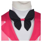 Hazbin Hotel Season 2 Alastor Don't You Forget Men Pink Suit Party Cosplay Costume Halloween Carnival
