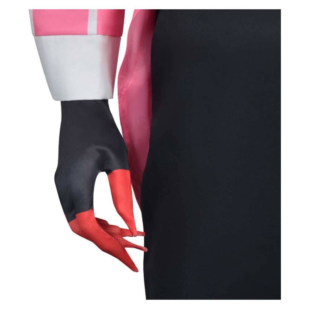 Hazbin Hotel Season 2 Alastor Don't You Forget Men Pink Suit Party Cosplay Costume Halloween Carnival