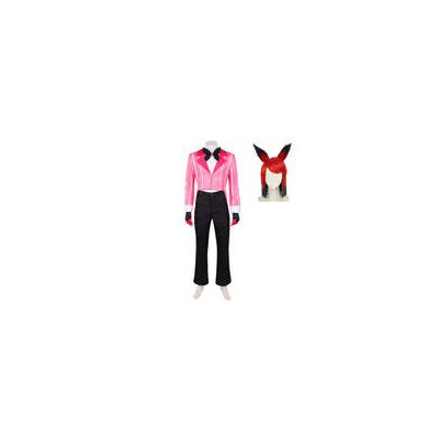 Hazbin Hotel Season 2 Alastor Cannibal Town Suit Party Cosplay Costume Halloween Carnival Outfit