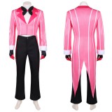 Hazbin Hotel Season 2 Alastor Cannibal Town Suit Party Cosplay Costume Halloween Carnival Outfit
