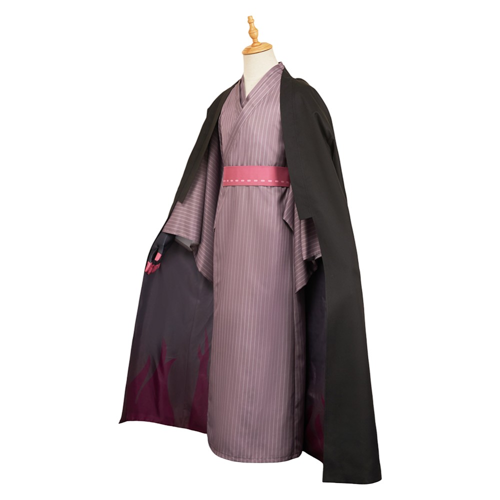 Hazbin Hotel Season 2 Alastor Black Kimono Cosplay Costume Halloween Carnival Outfit