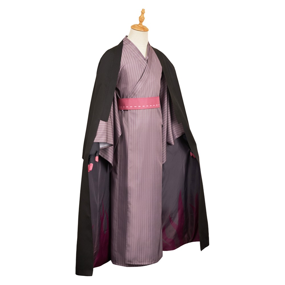 Hazbin Hotel Season 2 Alastor Black Kimono Cosplay Costume Halloween Carnival Outfit