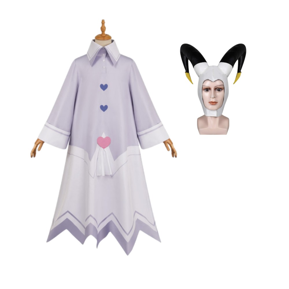 Hazbin Hotel Season 2 Adam White Cosplay Costume Halloween Carnival Outfit