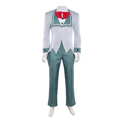 Hazbin Hotel Season 2 Vox Grey Suit Tailcoat Cosplay Costume Halloween Carnival Outfit