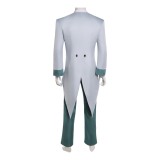 Hazbin Hotel Season 2 Vox Grey Suit Tailcoat Cosplay Costume Halloween Carnival Outfit