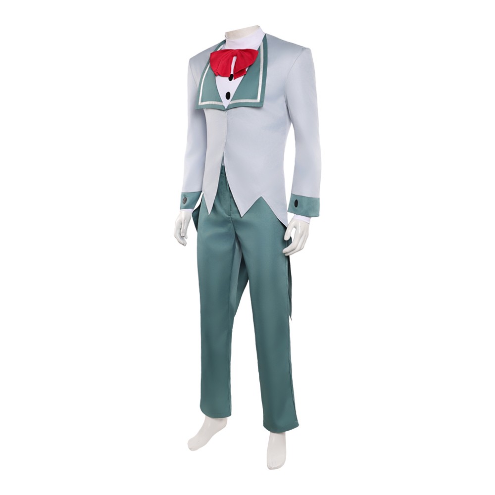 Hazbin Hotel Season 2 Vox Grey Suit Tailcoat Cosplay Costume Halloween Carnival Outfit