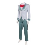Hazbin Hotel Season 2 Vox Grey Suit Tailcoat Cosplay Costume Halloween Carnival Outfit