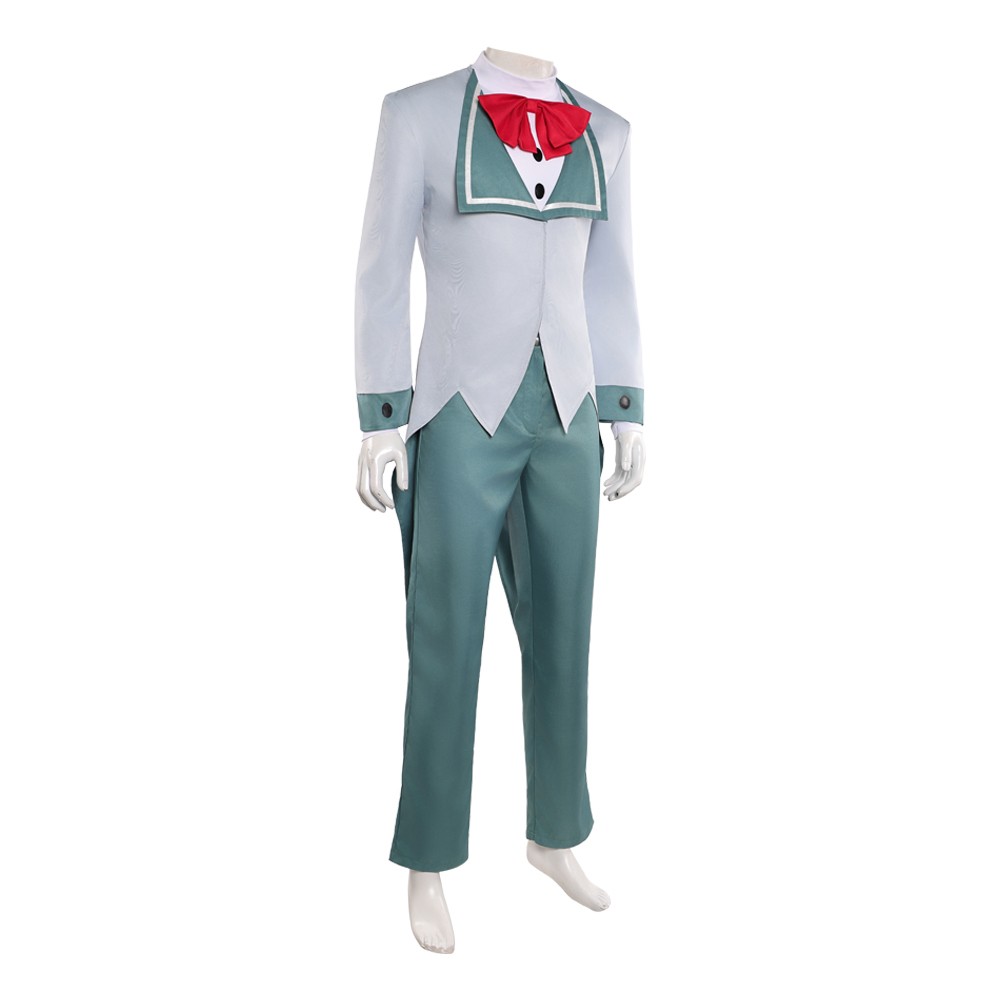 Hazbin Hotel Season 2 Vox Grey Suit Tailcoat Cosplay Costume Halloween Carnival Outfit