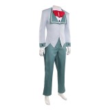 Hazbin Hotel Season 2 Vox Grey Suit Tailcoat Cosplay Costume Halloween Carnival Outfit