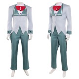 Hazbin Hotel Season 2 Vox Grey Suit Tailcoat Cosplay Costume Halloween Carnival Outfit