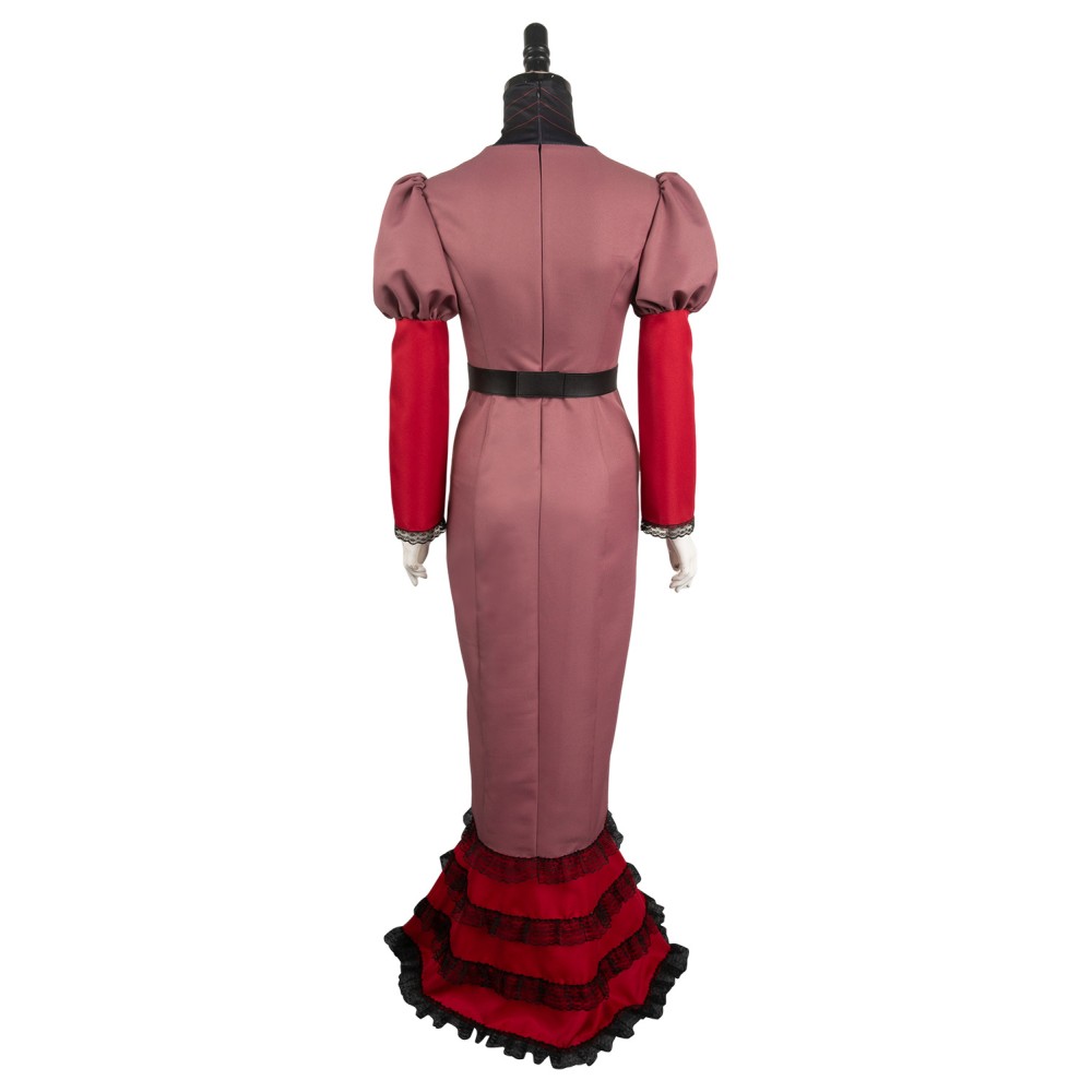 Hazbin Hotel Rosie Women Red Dress Suit Cosplay Costume Halloween Carnival Outfit