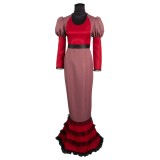 Hazbin Hotel Rosie Women Red Dress Suit Cosplay Costume Halloween Carnival Outfit
