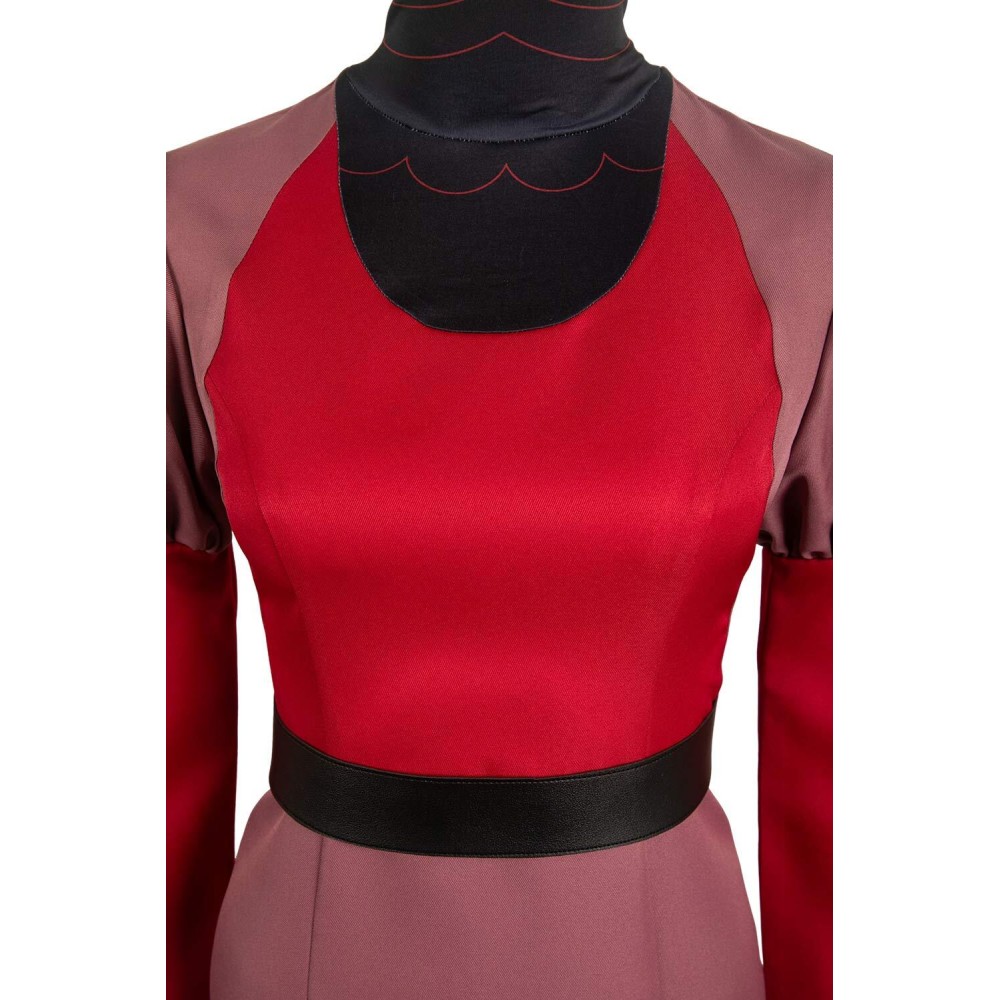 Hazbin Hotel Rosie Women Red Dress Suit Cosplay Costume Halloween Carnival Outfit