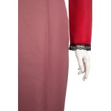 Hazbin Hotel Rosie Women Red Dress Suit Cosplay Costume Halloween Carnival Outfit