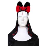 Hazbin Hotel Nun Alastor Dress With Hat Suit Cosplay Costume Halloween Carnival Outfit