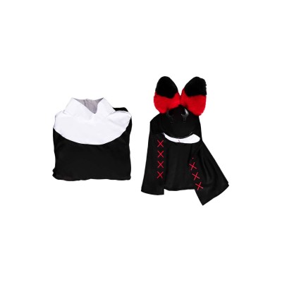 Hazbin Hotel Nun Alastor Dress With Hat Suit Cosplay Costume Halloween Carnival Outfit