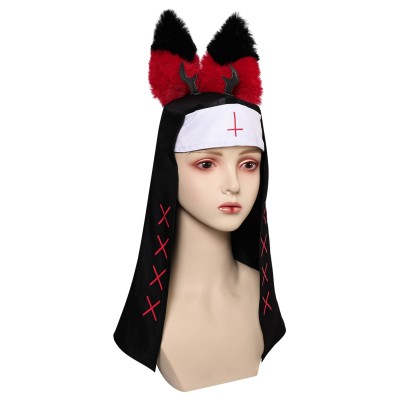 Hazbin Hotel Nun Alastor Hat Accessories Cosplay Costume Halloween Carnival