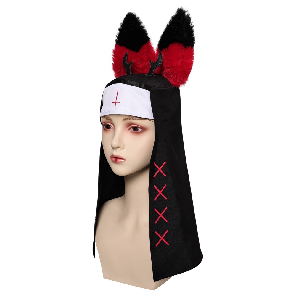 Hazbin Hotel Nun Alastor Hat Accessories Cosplay Costume Halloween Carnival