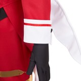 Hazbin Hotel Lucifer Maid and Butler Cafe Bulter Red Unifrom Party Cosplay Costume Halloween Carnival