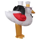 Hazbin Hotel Lucifer Rubber Duck Inflatable Suit Cosplay Costume Halloween Carnival Outfit