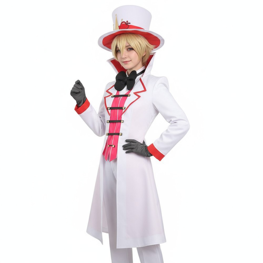 Hazbin Hotel Lucifer Morningstar Suit Cosplay Costume Halloween Carnival Outfit