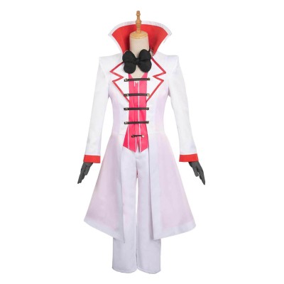 Hazbin Hotel Lucifer Morningstar Suit Cosplay Costume Halloween Carnival Outfit