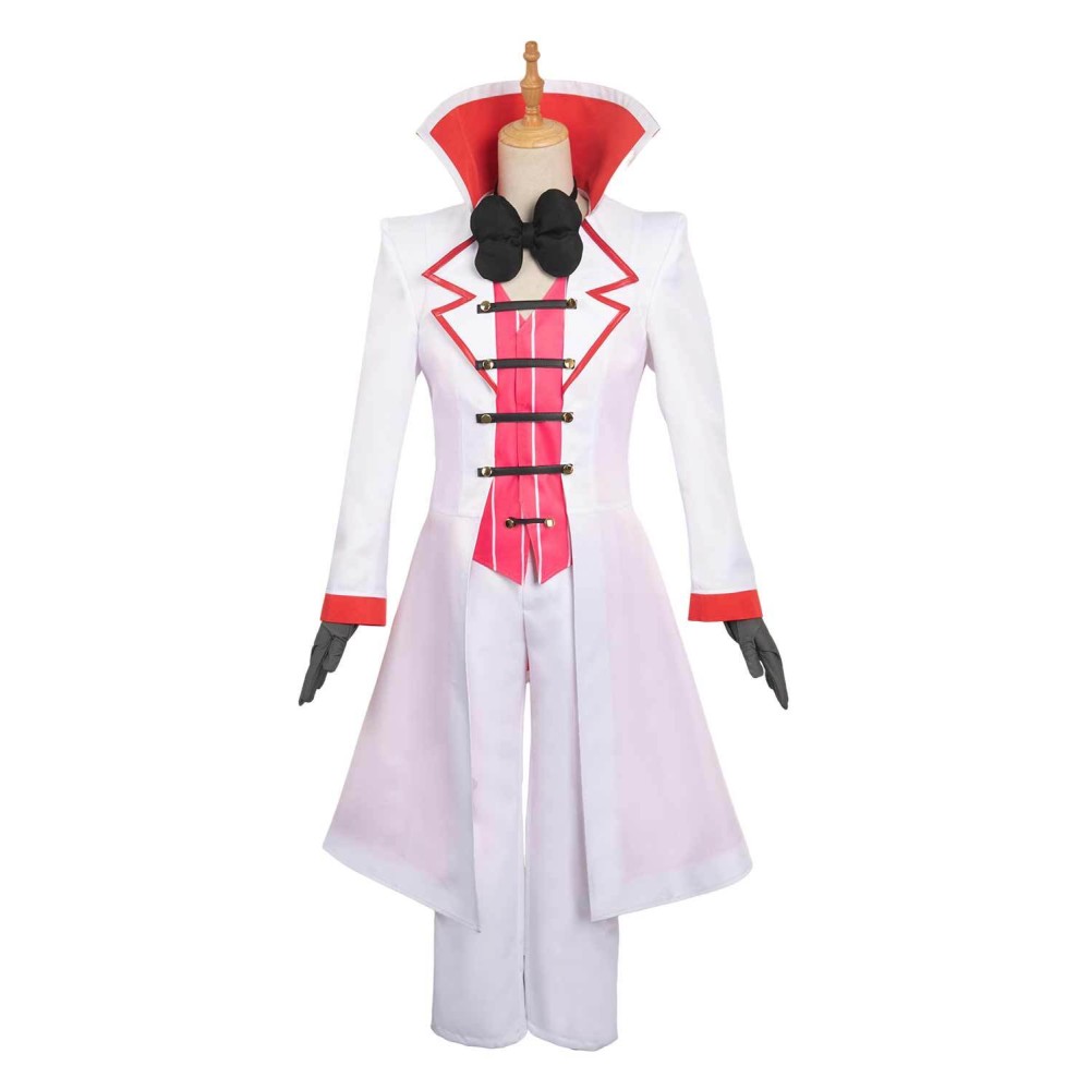 Hazbin Hotel Lucifer Morningstar Suit Cosplay Costume Halloween Carnival Outfit