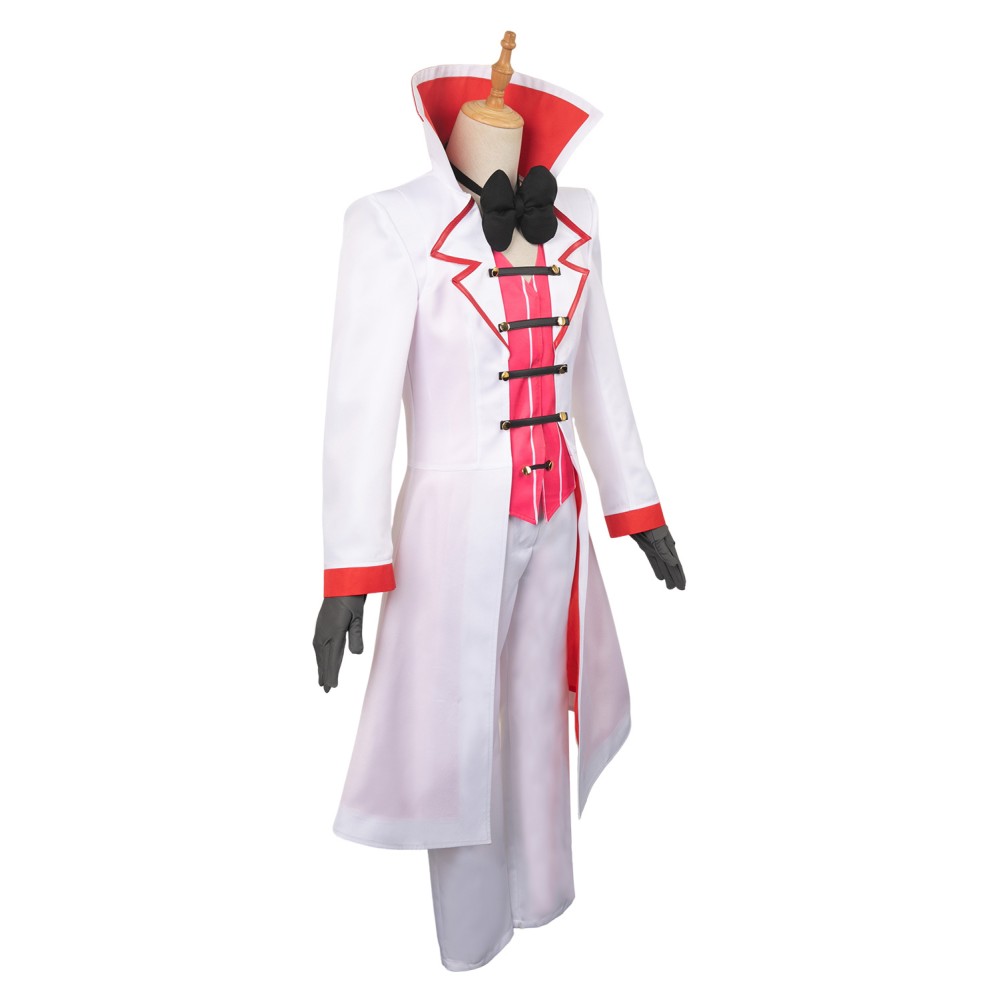 Hazbin Hotel Lucifer Morningstar Suit Cosplay Costume Halloween Carnival Outfit