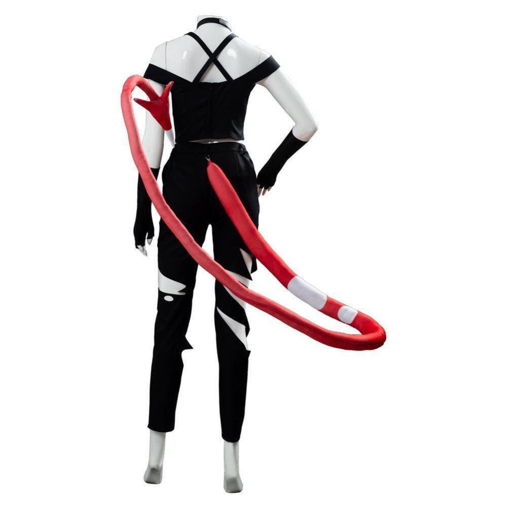 TV Hazbin Hotel 2024 Helluva Boss Millie With Tail Suit Cosplay Costume Halloween Carnival Outfit