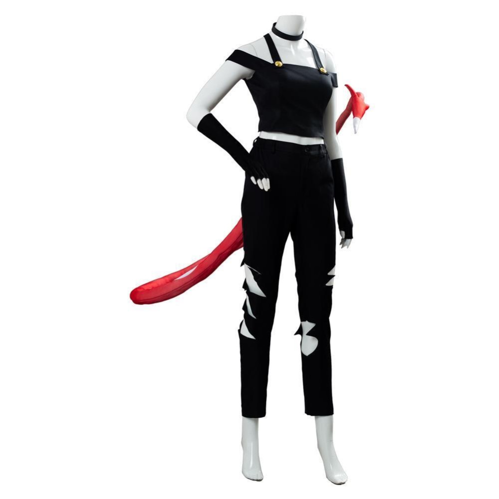 TV Hazbin Hotel 2024 Helluva Boss Millie With Tail Suit Cosplay Costume Halloween Carnival Outfit