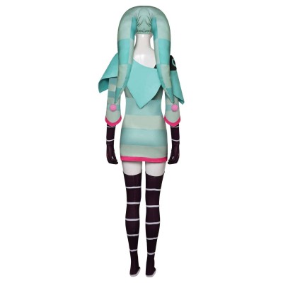 Hazbin Hotel Fizzarolli Sleepwear Headgear Gloves Socks 4 Piece Set Suit Cosplay Costume Halloween Carnival Outfit