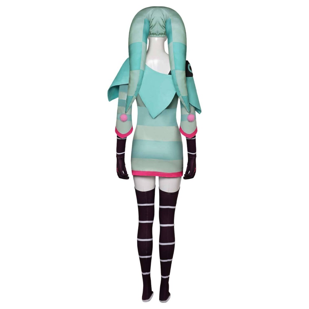 Hazbin Hotel Fizzarolli Sleepwear Headgear Gloves Socks 4 Piece Set Suit Cosplay Costume Halloween Carnival Outfit
