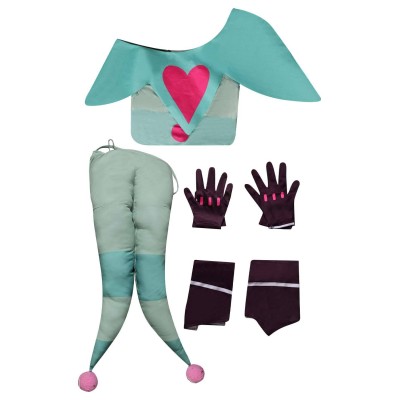 Hazbin Hotel Fizzarolli Sleepwear Headgear Gloves Socks 4 Piece Set Suit Cosplay Costume Halloween Carnival Outfit