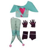 Hazbin Hotel Fizzarolli Sleepwear Headgear Gloves Socks 4 Piece Set Suit Cosplay Costume Halloween Carnival Outfit