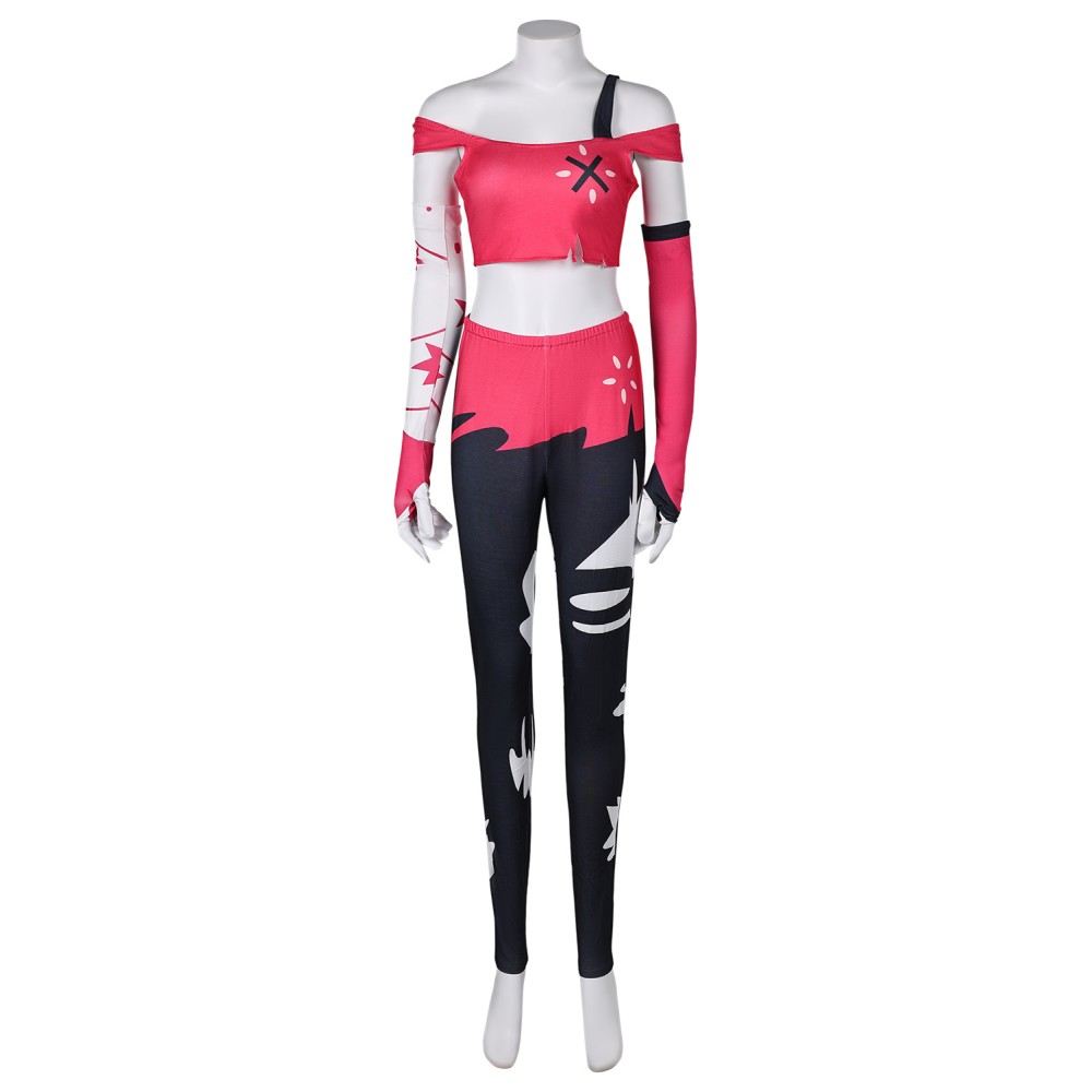 Hazbin Hotel Cherri Bomb Women Suit Cosplay Costume Halloween Carnival Outfit