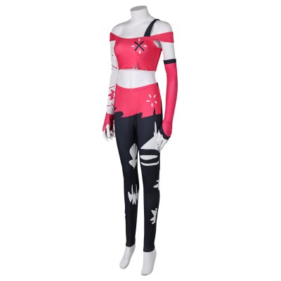 Hazbin Hotel Cherri Bomb Women Suit Cosplay Costume Halloween Carnival Outfit