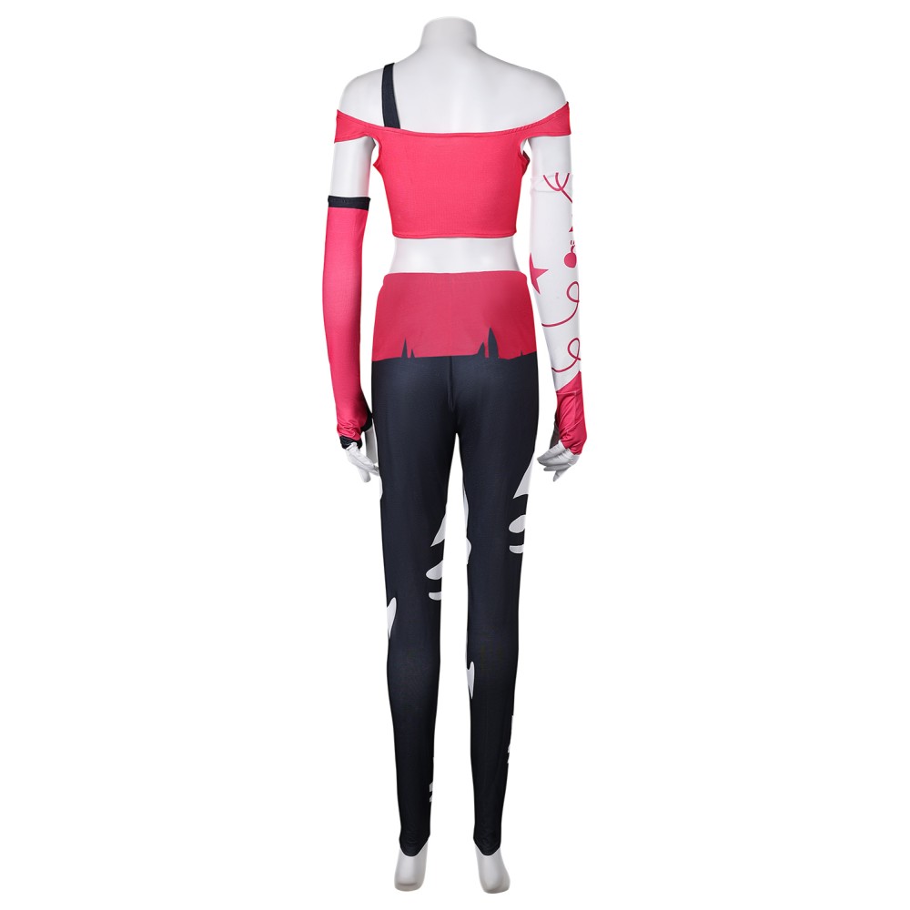 Hazbin Hotel Cherri Bomb Women Suit Cosplay Costume Halloween Carnival Outfit