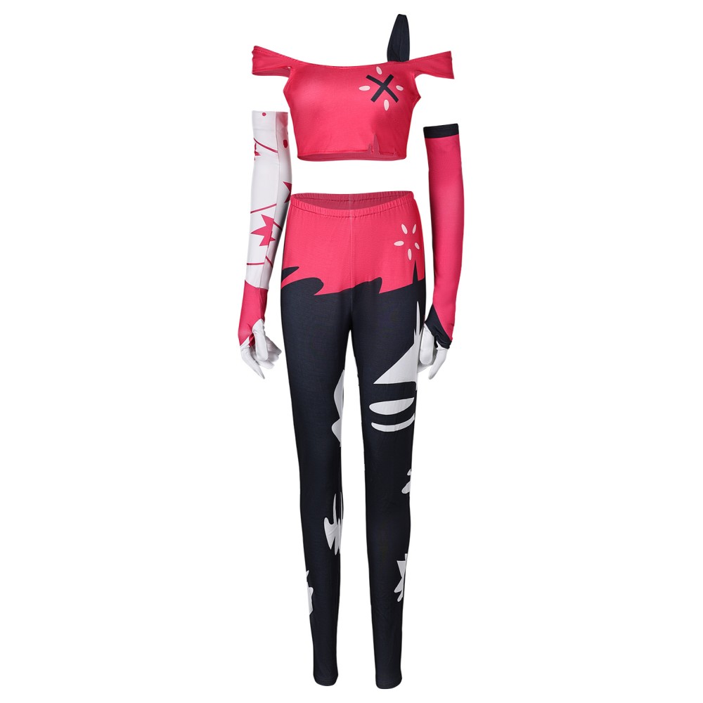 Hazbin Hotel Cherri Bomb Women Suit Cosplay Costume Halloween Carnival Outfit