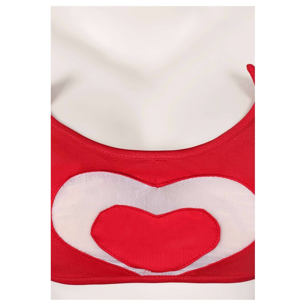 Hazbin Hotel Cherri Bomb Red 2 Piece Bikinis Set Swimsuit Suit Cosplay Costume Halloween Carnival Outfit
