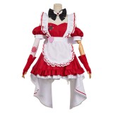 Hazbin Hotel Cherri Bomb Maid and Butler Cafe Maiden Dress Party Cosplay Costume Halloween Carnival
