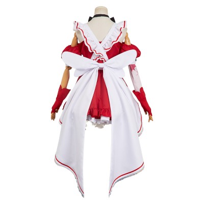 Hazbin Hotel Cherri Bomb Maid and Butler Cafe Maiden Dress Party Cosplay Costume Halloween Carnival