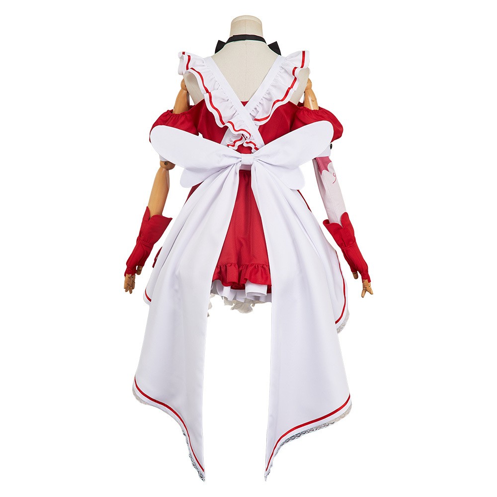 Hazbin Hotel Cherri Bomb Maid and Butler Cafe Maiden Dress Party Cosplay Costume Halloween Carnival