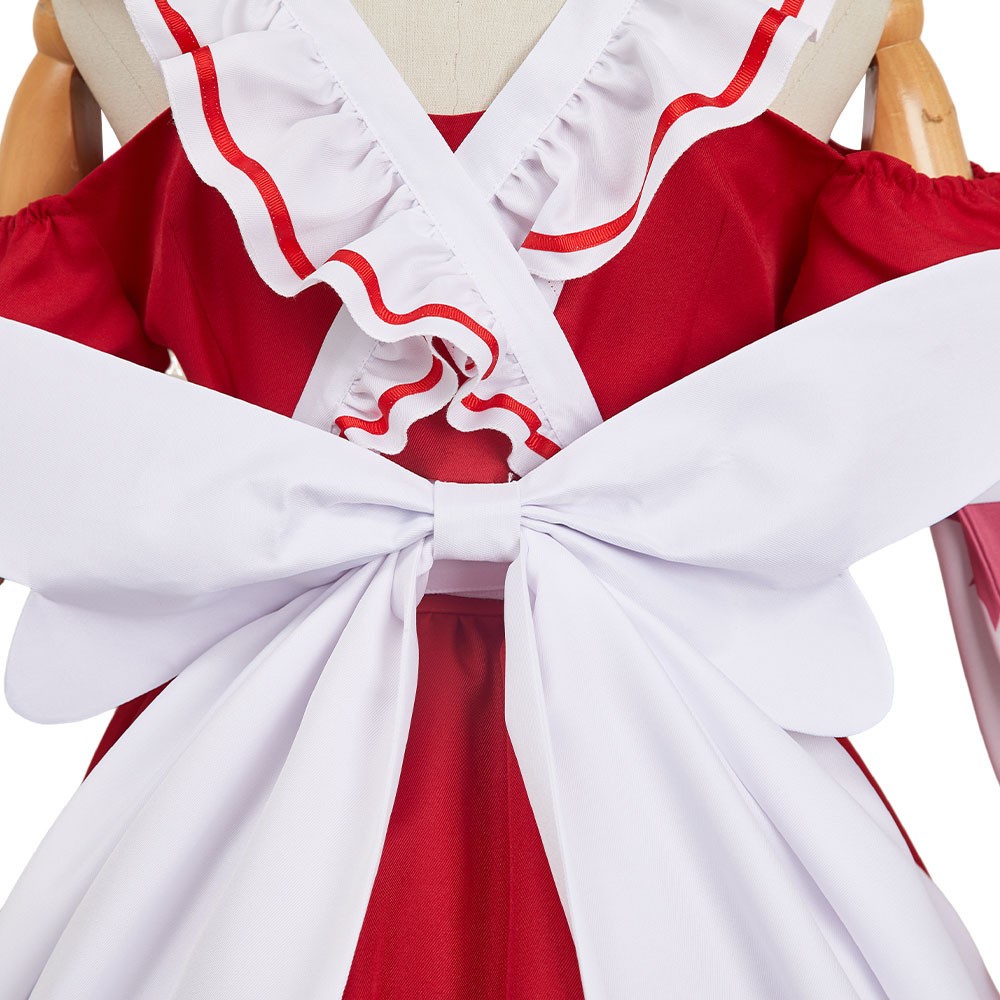Hazbin Hotel Cherri Bomb Maid and Butler Cafe Maiden Dress Party Cosplay Costume Halloween Carnival