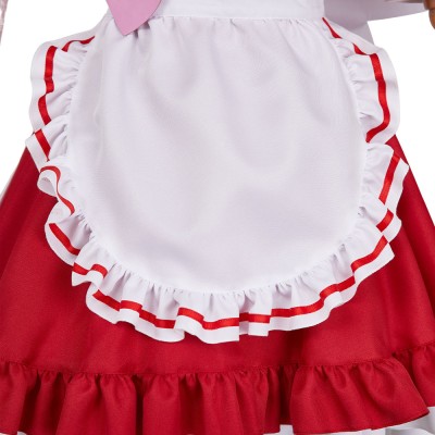 Hazbin Hotel Cherri Bomb Maid and Butler Cafe Maiden Dress Party Cosplay Costume Halloween Carnival