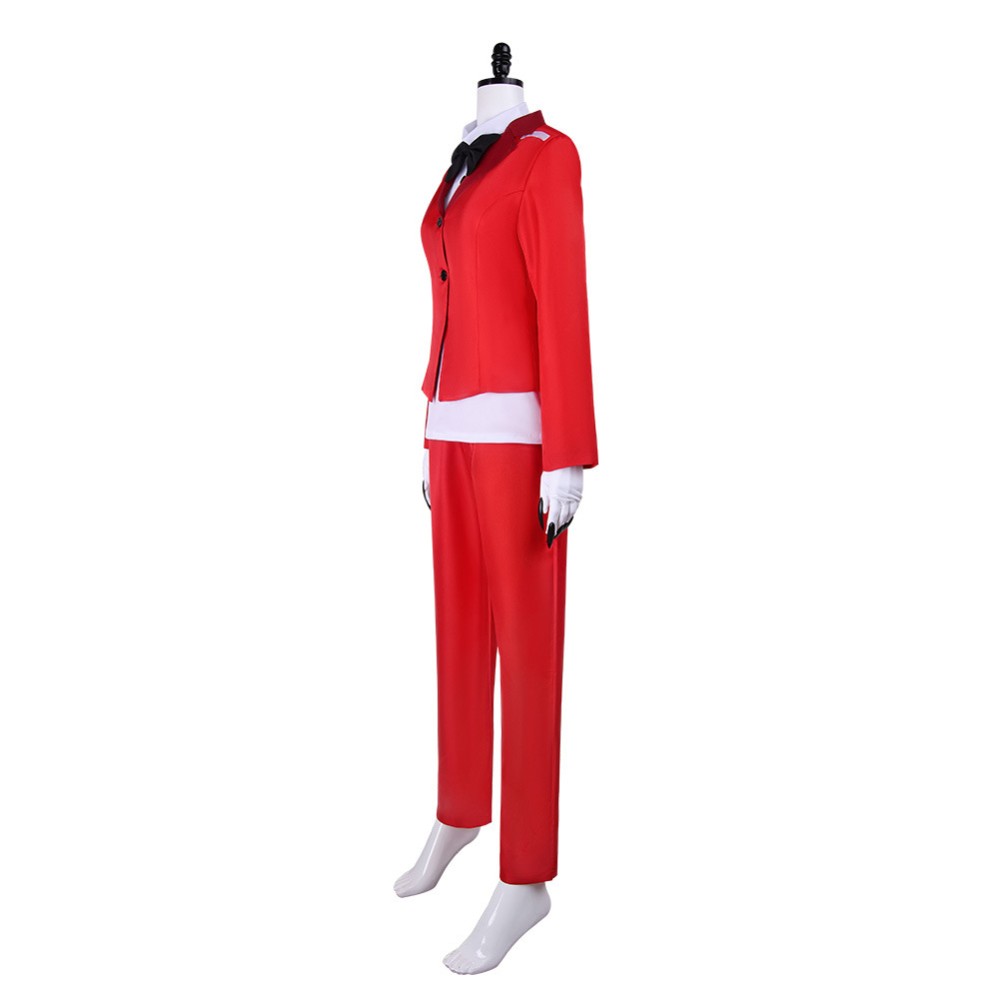Hazbin Hotel Charlie Morningstar Women Red Cosplay Costume Halloween Carnival Outfit