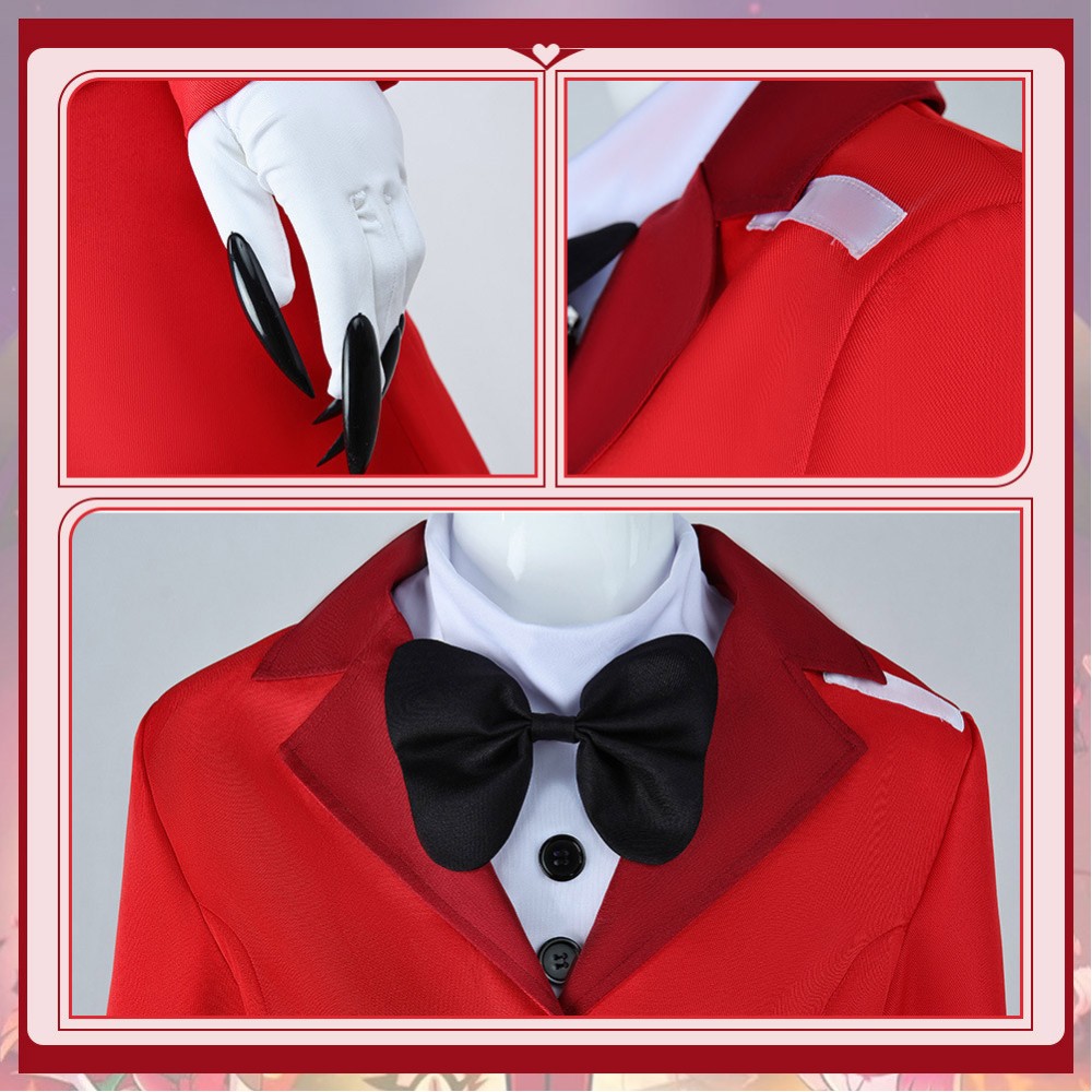 Hazbin Hotel Charlie Morningstar Women Red Cosplay Costume Halloween Carnival Outfit